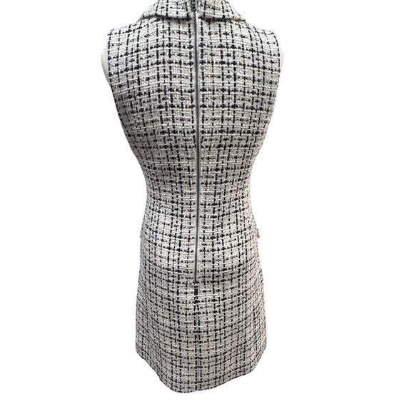 EUC Alice + Olivia Women's Tweed Mini Dress Size 4 - White - Picture 2 of 7